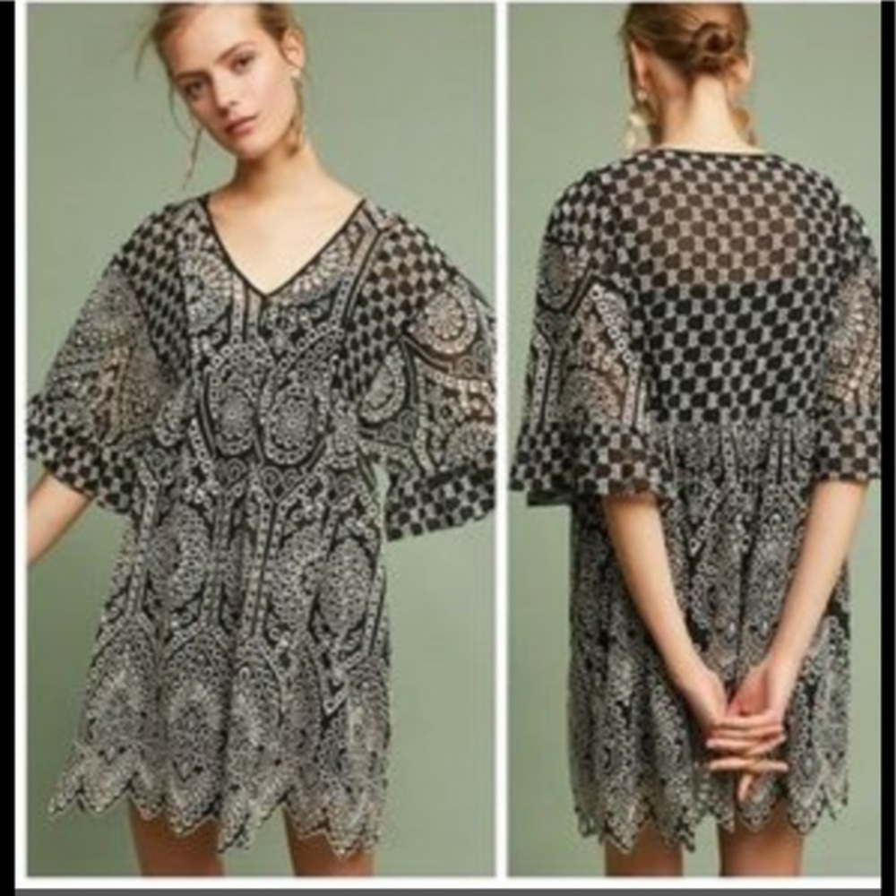 Anthro Akemi + Kin Eyelet Dress